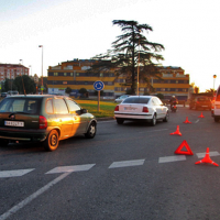 Una ciclista resulta herida tras ser atropellada en Badajoz