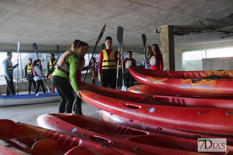Imágenes de la travesía en Kayak por el Guadiana