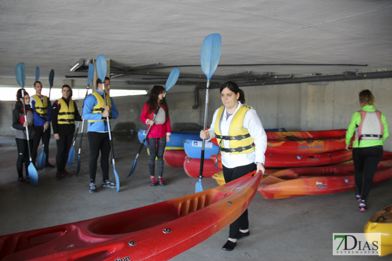 Imágenes de la travesía en Kayak por el Guadiana
