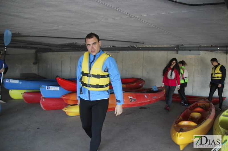 Imágenes de la travesía en Kayak por el Guadiana