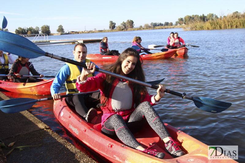 Imágenes de la travesía en Kayak por el Guadiana