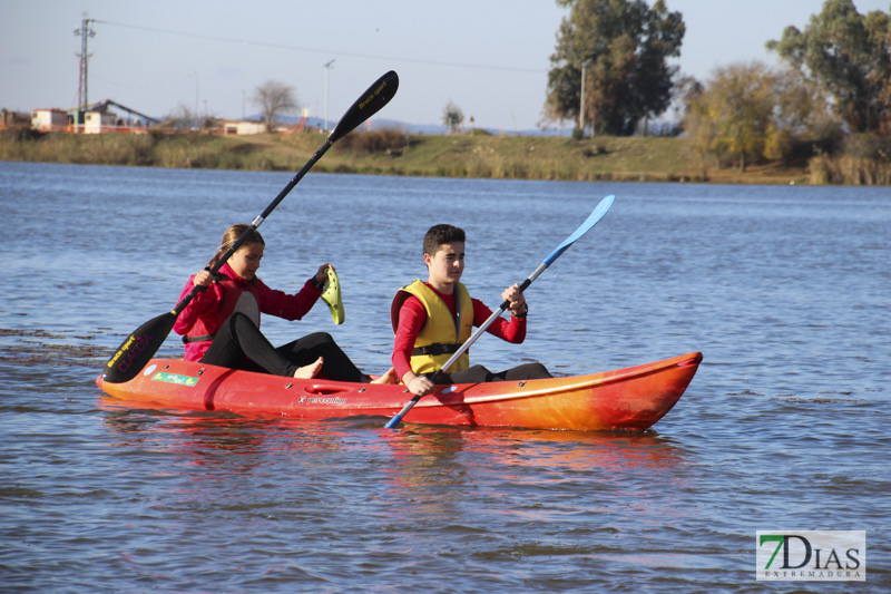 Imágenes de la travesía en Kayak por el Guadiana
