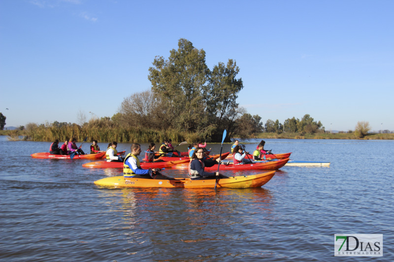 Imágenes de la travesía en Kayak por el Guadiana