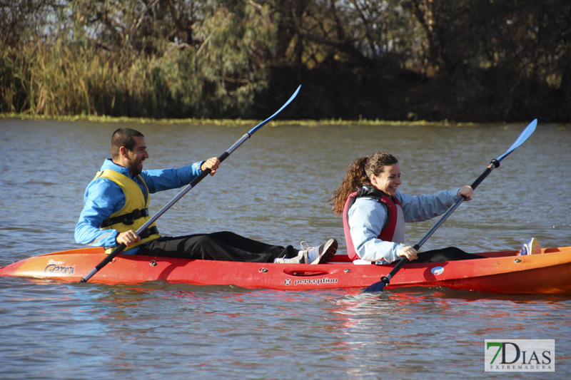 Imágenes de la travesía en Kayak por el Guadiana
