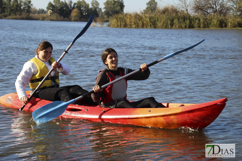Imágenes de la travesía en Kayak por el Guadiana