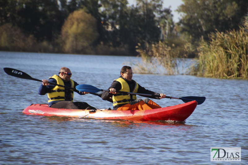 Imágenes de la travesía en Kayak por el Guadiana