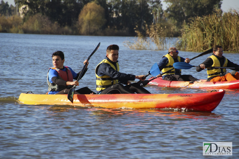 Imágenes de la travesía en Kayak por el Guadiana