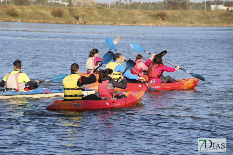 Imágenes de la travesía en Kayak por el Guadiana
