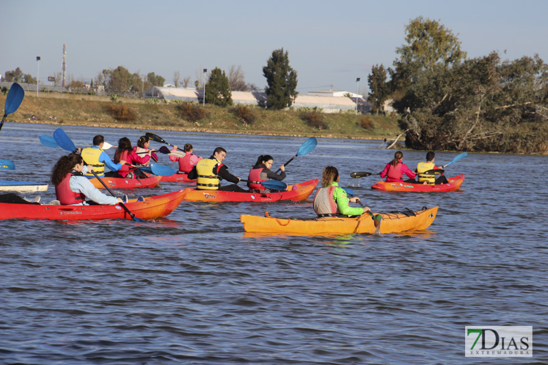 Imágenes de la travesía en Kayak por el Guadiana
