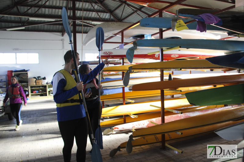 Imágenes de la travesía en Kayak por el Guadiana