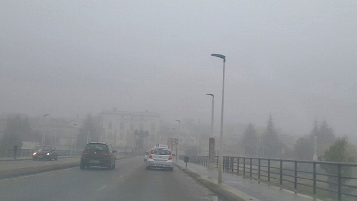 La niebla invade Badajoz