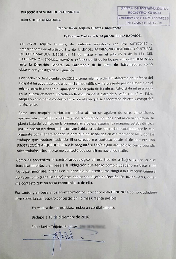 La plataforma por el Hospital Provincial exige la dimisión de Gallardo