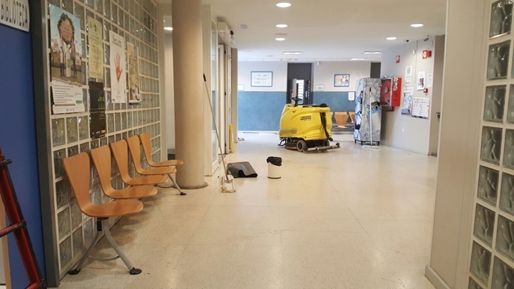 Una inundación obliga a cerrar el Centro de Salud de San Fernando (Badajoz)
