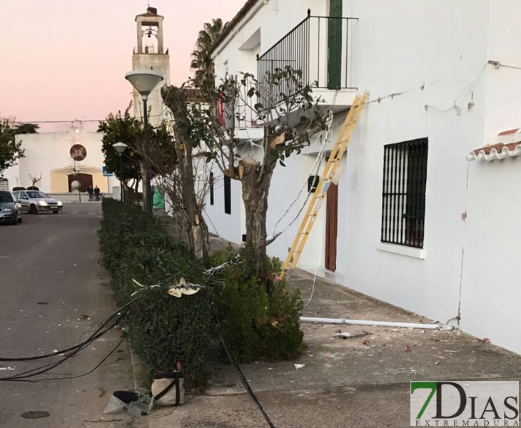 La pedanía pacense de Balboa se queda sin luz ni teléfono