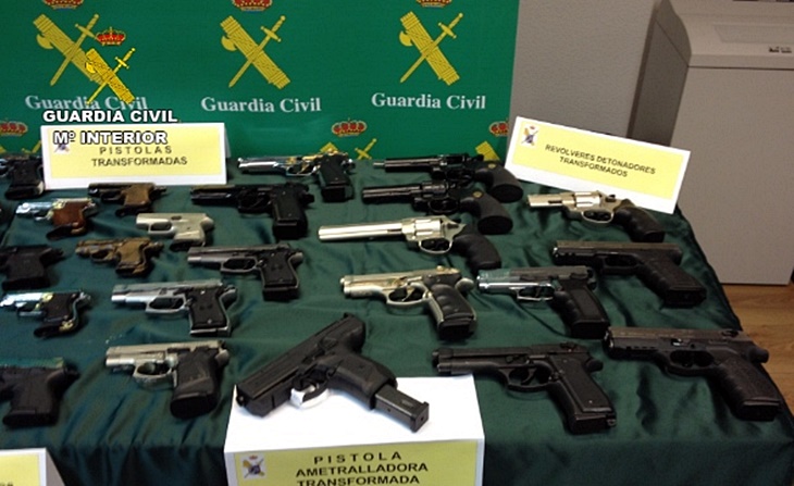 Una operación contra el tráfico de armas en Europa salpica a Badajoz