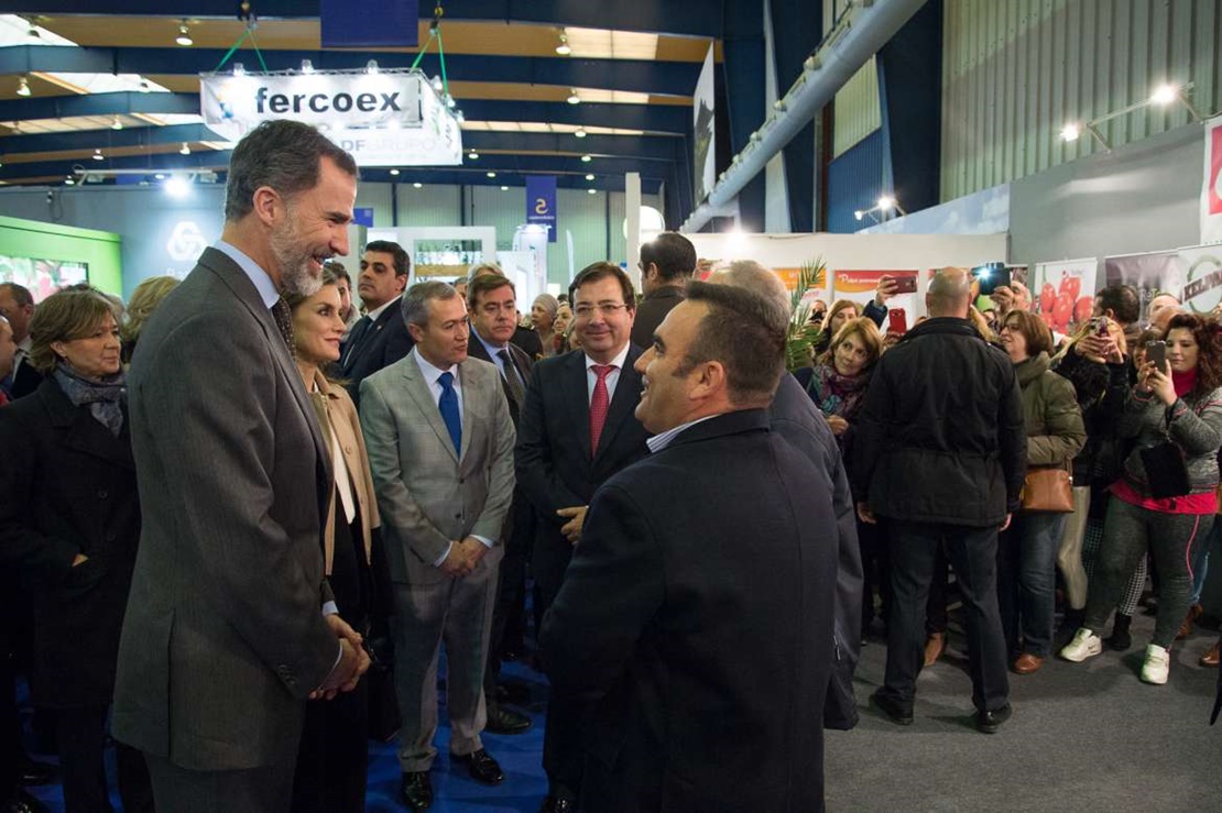 Los Reyes de España inauguran Agroexpo 2017