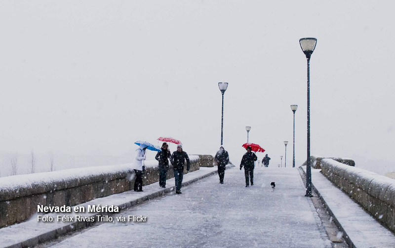 Se cumplen 7 años de las nevadas en Extremadura en enero de 2010, ¿Cómo ocurrió?