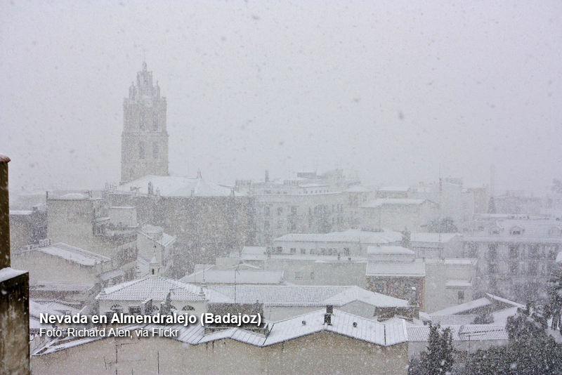 Se cumplen 7 años de las nevadas en Extremadura en enero de 2010, ¿Cómo ocurrió?