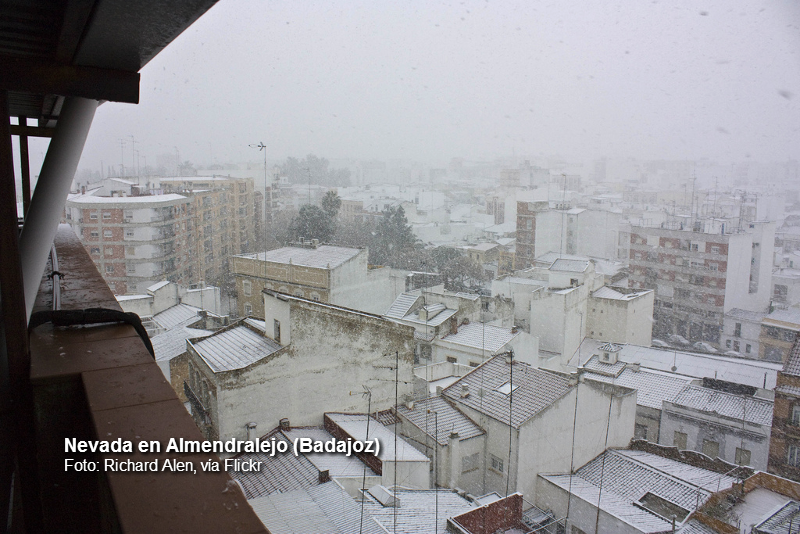 Se cumplen 7 años de las nevadas en Extremadura en enero de 2010, ¿Cómo ocurrió?