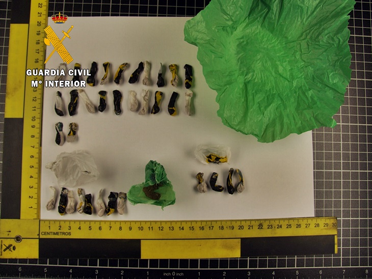 Detenido con heroína dispuesta para su venta en la Campiña Sur