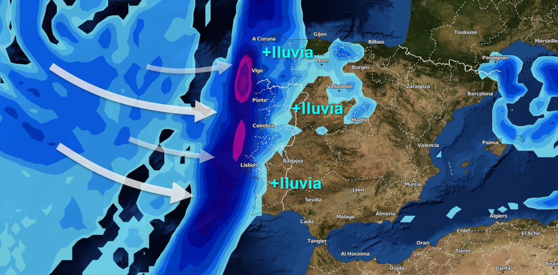 La lluvia volverá de forma generosa a Extremadura esta semana