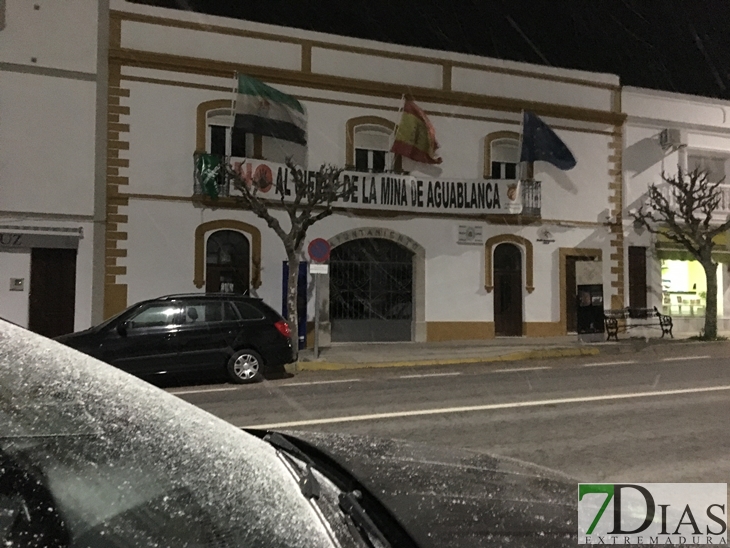 La nieve llega al sur de Badajoz