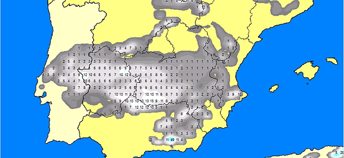 Los modelos pronostican nevadas en Extremadura la próxima semana