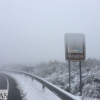 La nieve vuelve con fuerza al norte de Cáceres