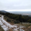 Ligera nevada en zonas altas del este de Badajoz la pasada noche