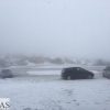 La nieve vuelve con fuerza al norte de Cáceres