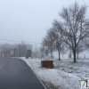 La nieve vuelve con fuerza al norte de Cáceres