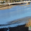 El río Guadiana se vacía para facilitar la limpieza de camalote