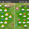 Previsión meteorológica en Extremadura. Días 25, 26 y 27 de enero