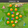 Previsión meteorológica en Extremadura. Días 12, 13 y 14 de enero