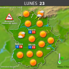 Previsión meteorológica en Extremadura. Días 21, 22 y 23 de enero