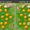 Previsión meteorológica en Extremadura. Días 17, 18 y 19 de enero