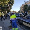 Accidente entre una moto y una furgoneta en la avenida Adolfo Suárez