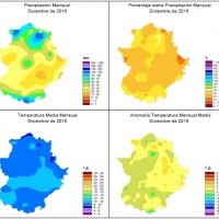 Diciembre fue cálido y seco en Extremadura