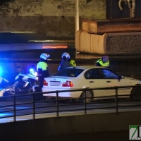 Detenido por conducir ebrio y con la luna fracturada tras atropellar a un animal