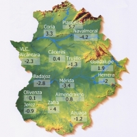 Amanece con 4º bajo cero en algunos puntos de Extremadura