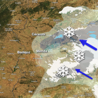 ¿Dónde podría nevar en Extremadura finalmente durante las próximas horas?