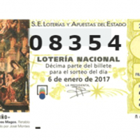 08354 primer premio del Sorteo de "El Niño"