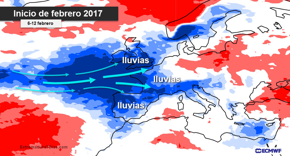 ¿Será un febrero lluvioso? ¿Se espera frío?