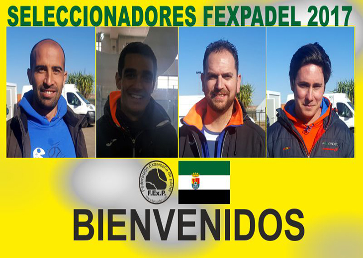 Conoce a los nuevos seleccionadores del pádel extremeño