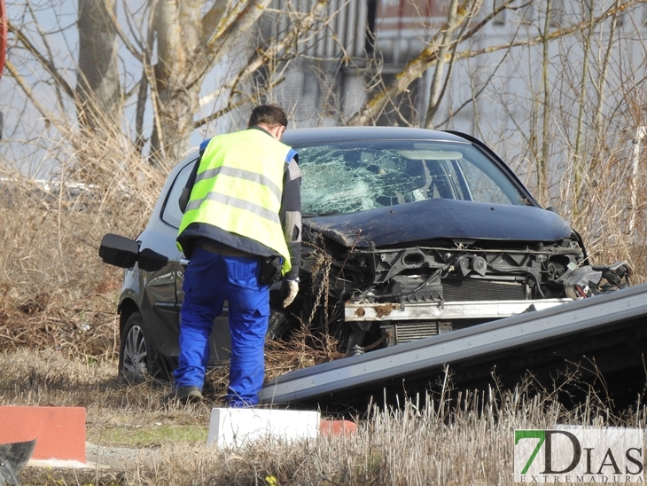 Accidente en la carretera Montijo - Mérida