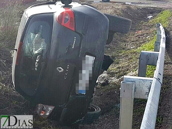 Accidente en la carretera Montijo - Mérida