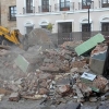 Imágenes de la demolición de los quioscos de la Plaza de España