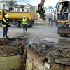 Imágenes de la demolición de los quioscos de la Plaza de España