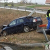 Ilesos, tras caer por un terraplén en la autovía