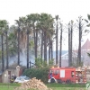 Incendio en la finca pacense de Las Arenosas